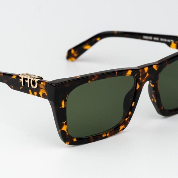 Off-White ALBANY Women Sunglasses Havana Green Square OERI13E ALBANY 6055 main image 5